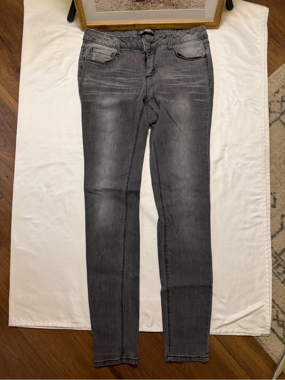 GENERRA size 7 Gray Skinny Jeans - Women's Slim Fit